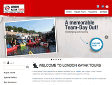 Tablet Screenshot of londonkayaktours.co.uk
